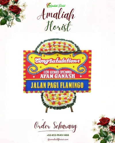 Bunga Papan Congratulation di Bareng